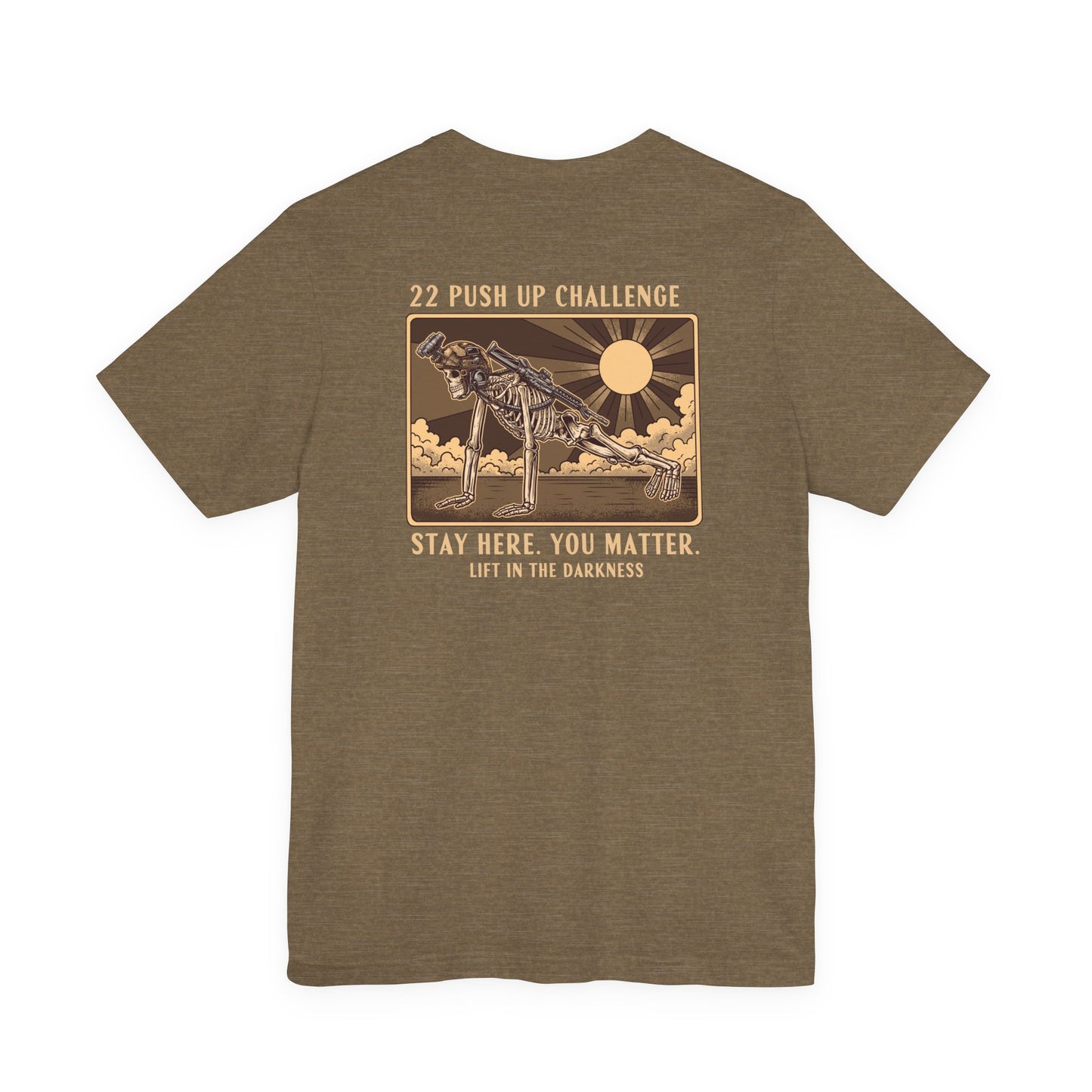 22 Push-Up Challenge T-Shirt – Veteran Suicide Awareness