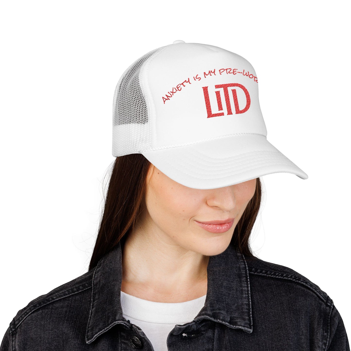 Anxiety is My Pre-Workout Foam Trucker Hat