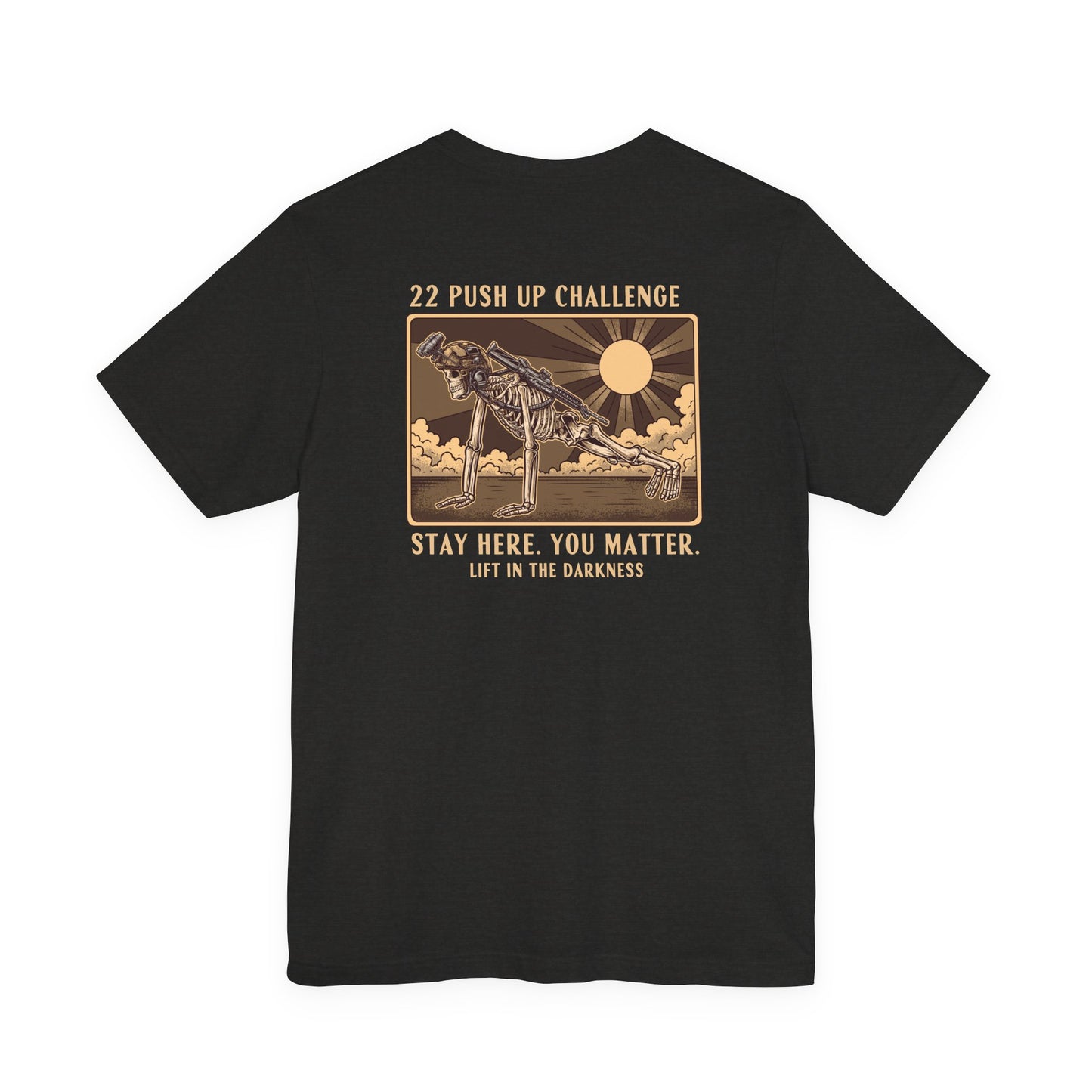22 Push-Up Challenge T-Shirt – Veteran Suicide Awareness