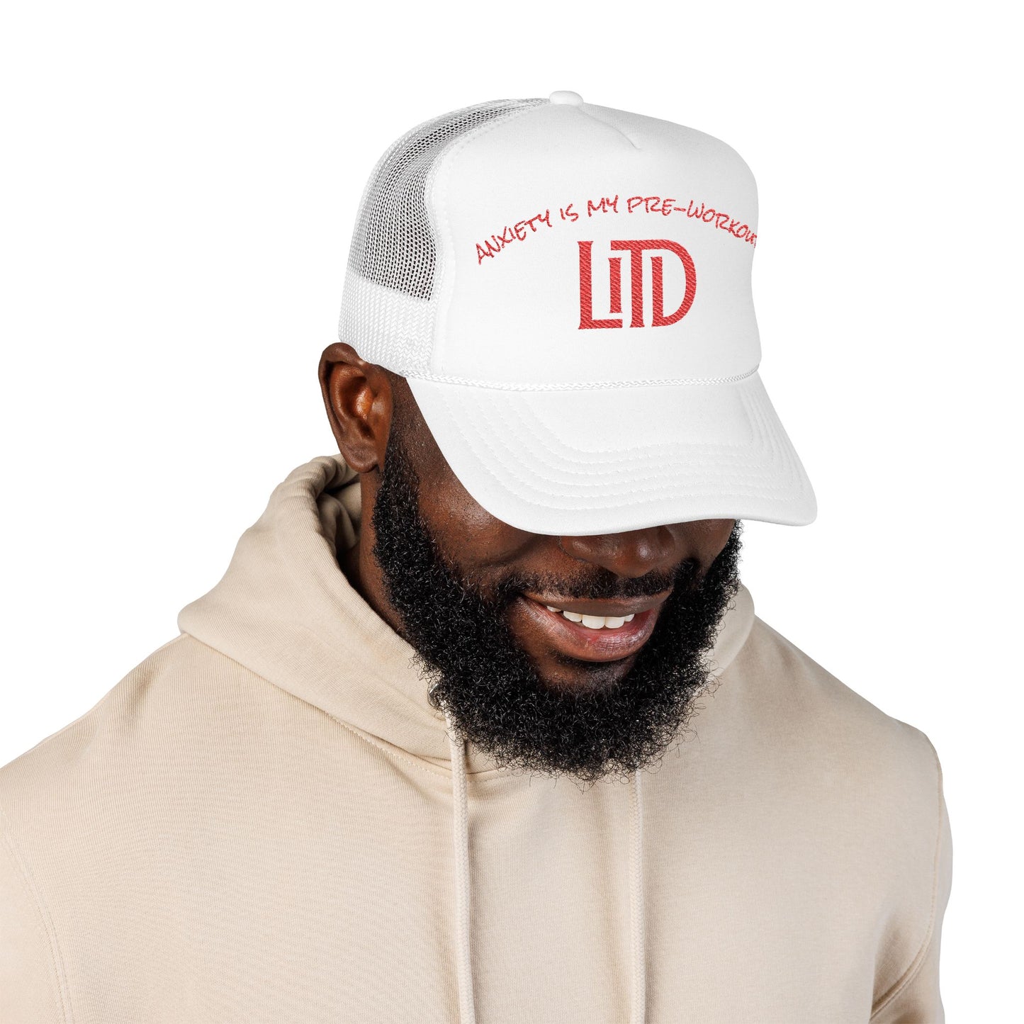 Anxiety is My Pre-Workout Foam Trucker Hat