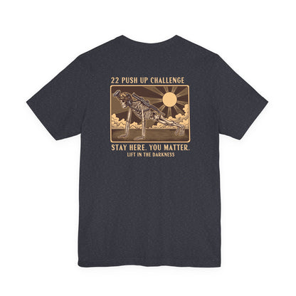 22 Push-Up Challenge T-Shirt – Veteran Suicide Awareness