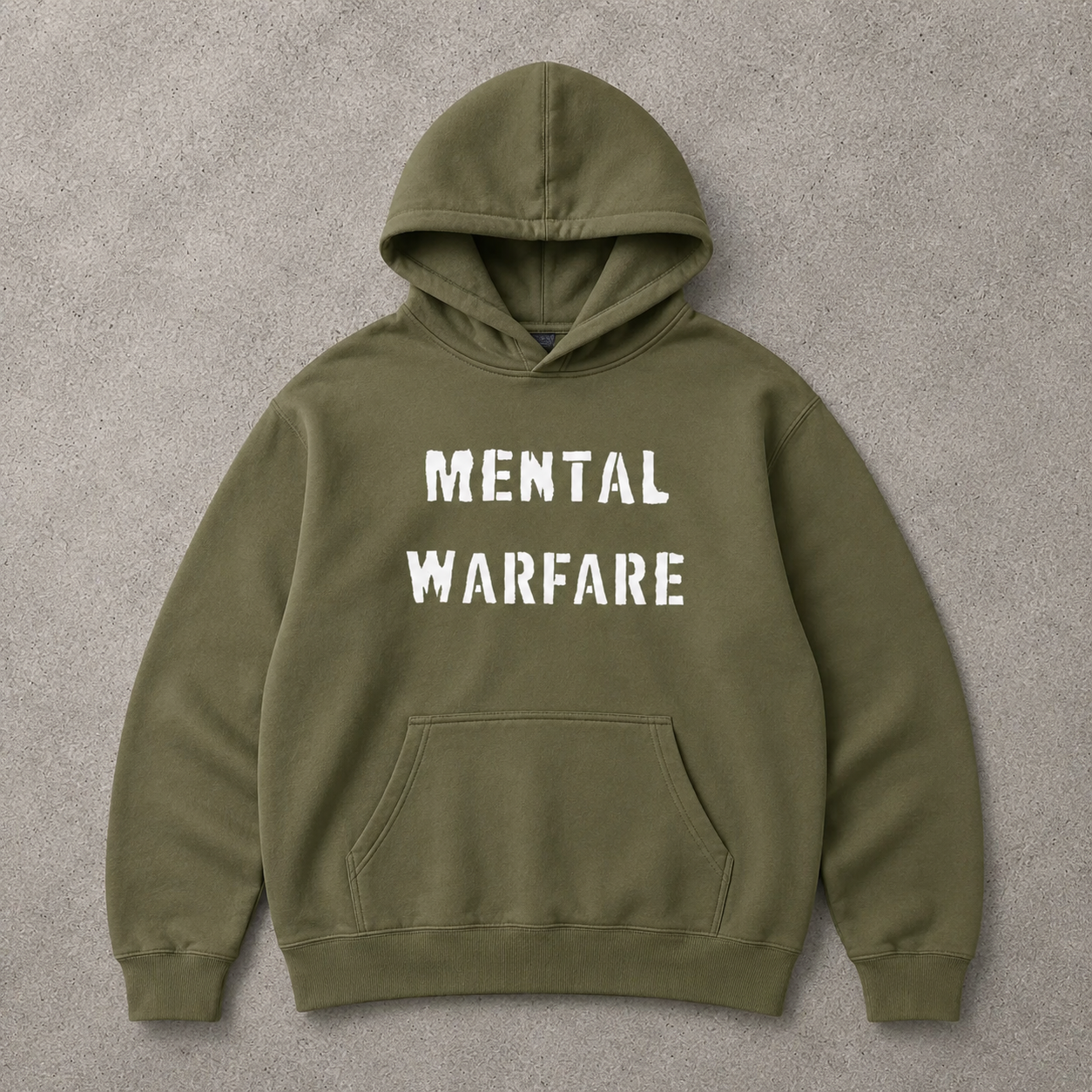 Mental Warfare Oversized Hoodie (Military Green)