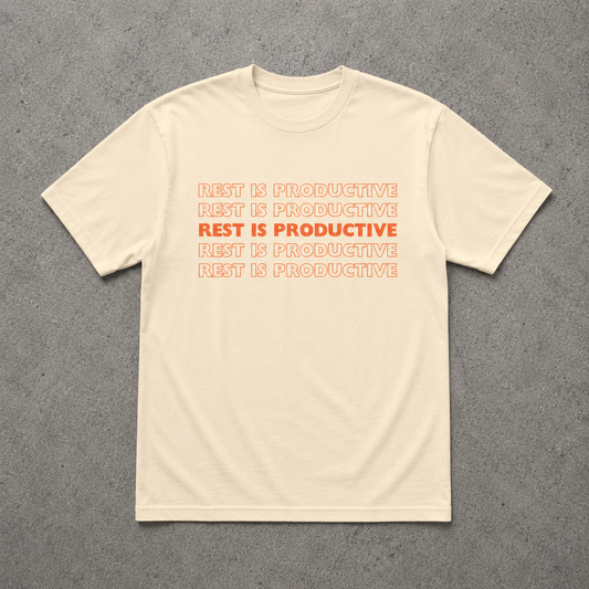 Rest is Productive Shirt (Vintage White)